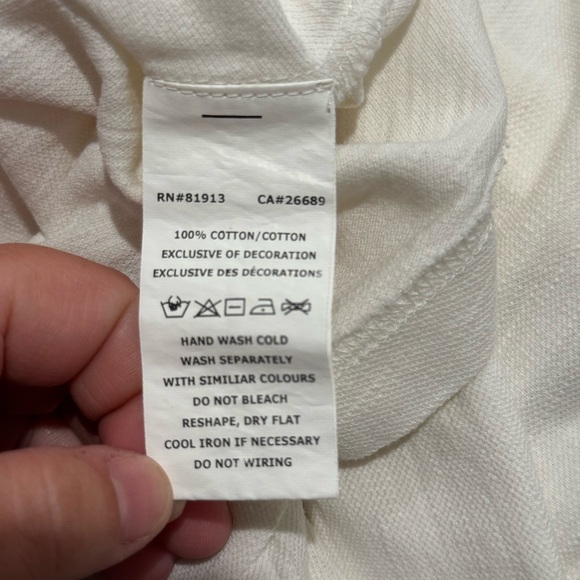 NEW ROBERT GRAHAM Cream Off White Polo Men's Shirt - Size Medium M Cotton- $178 - Picture 5 of 9